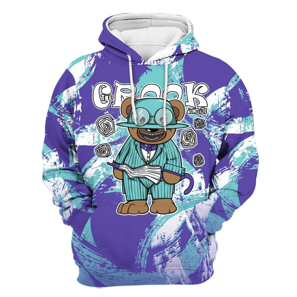 Hoodie To Match Low Hornets 1s - Swindler Bear Circle Slpash All Over Print