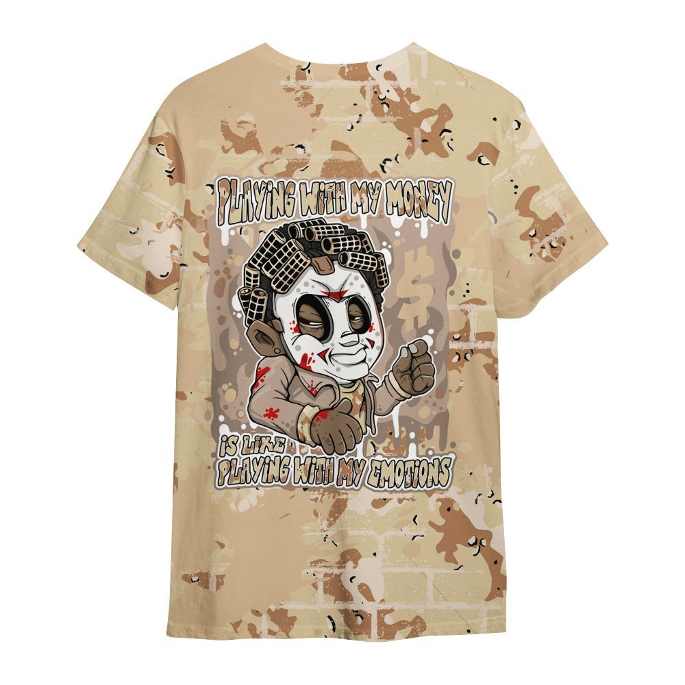 Shirt To Match Desert Camo 3s - Playing With My Money Graphic Halloween All Over Print