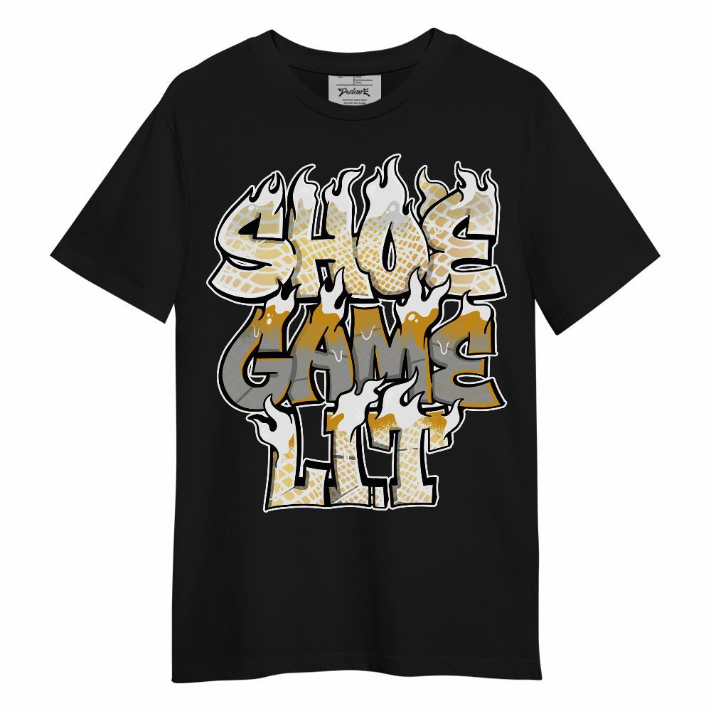 Shirt To Match Low Yellow Python 11s - Shoe Game Lit Graphic Unisex Shirt