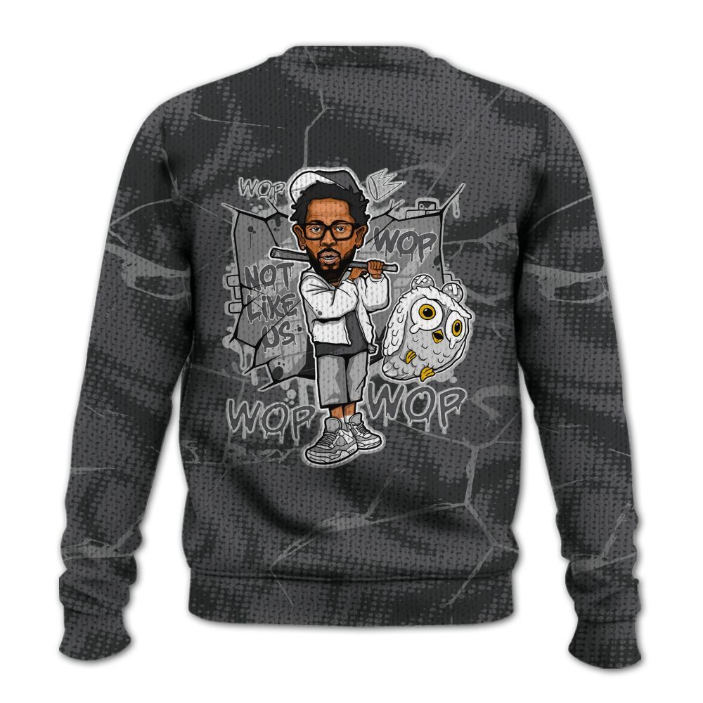 Knitted Sweater To Match White Thunder 4s - None Like ComptonCity Graphic Crack