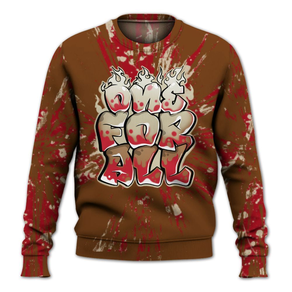 Sweatshirt To Match Archaeo Brown 5s - Ones For All Graphic Luxury All Over Print