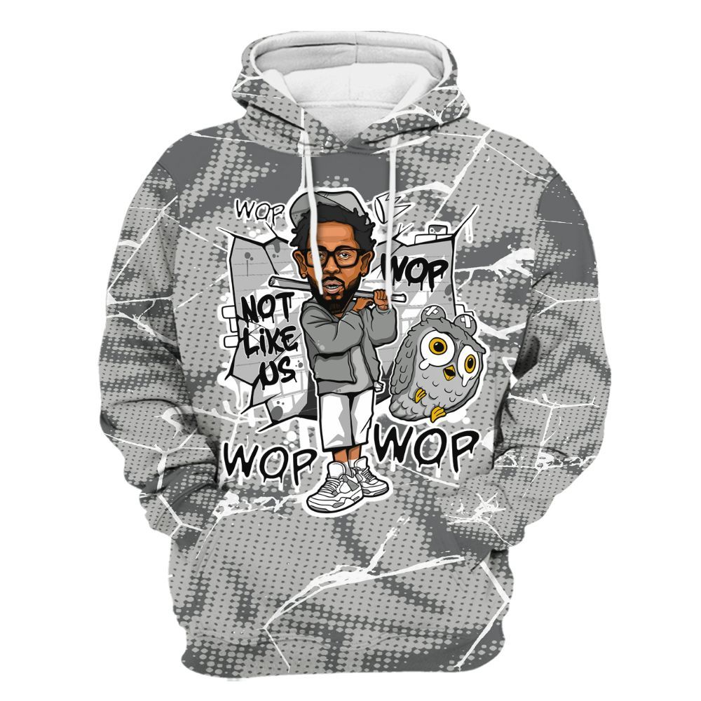 Hoodie To Match Retro Wet Cement 4s - None Like ComptonCity Graphic Crack All Over Print