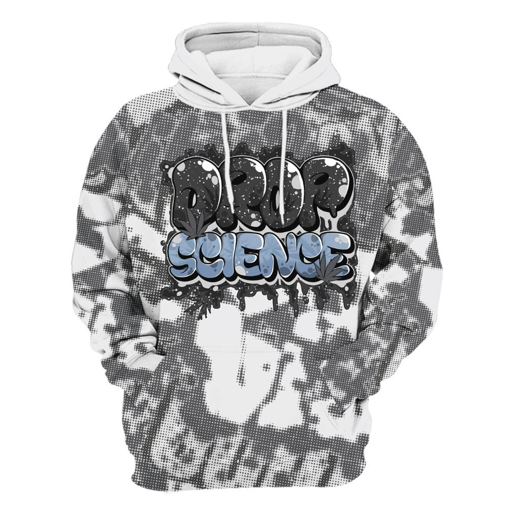 Hoodie To Match Reverse Black White 6s - Drop Science Street All Over Print