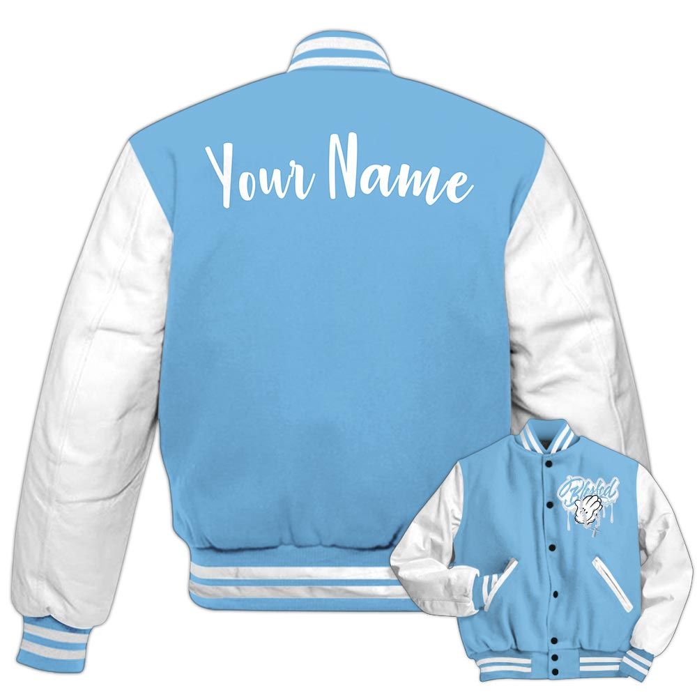 Varsity Jacket To Match Craft Paris 6s - Custom Name God Blessed Drip Varsity Jacket Outfit 1505 NCT
