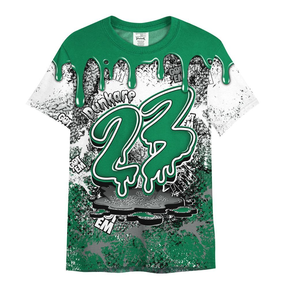 Shirt To Match Pine Green 3s - Dripping 23 Drip All Over Print