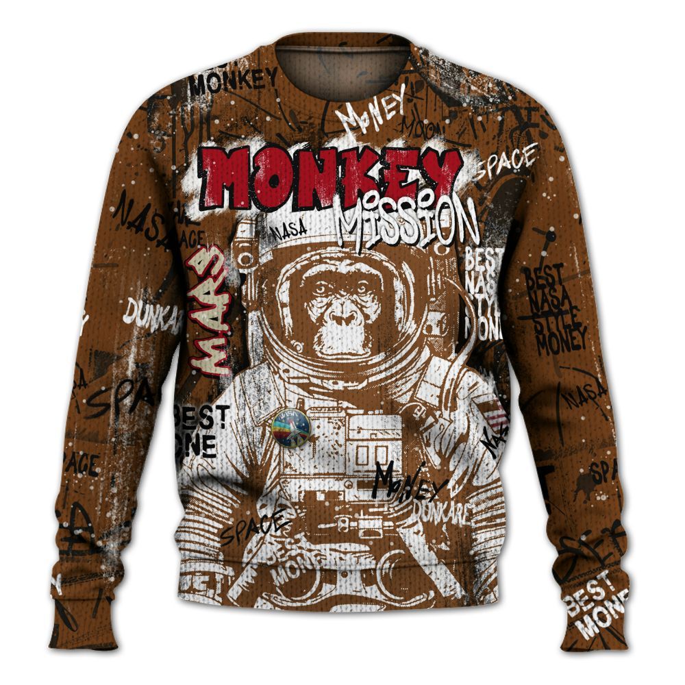 Knitted Sweater To Match Archaeo Brown 5s - Monkey Misson Space