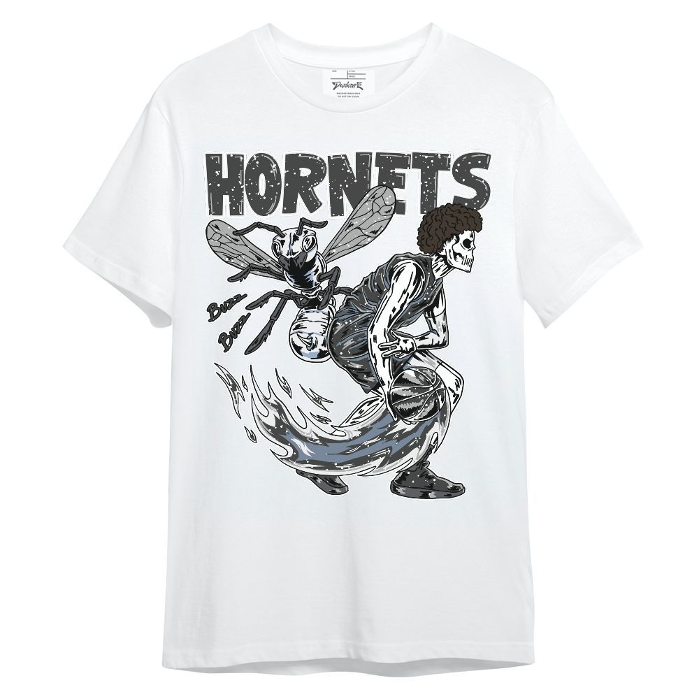 Shirt To Match Reverse Black White 6s - Hornet Skeleton Unisex Shirt