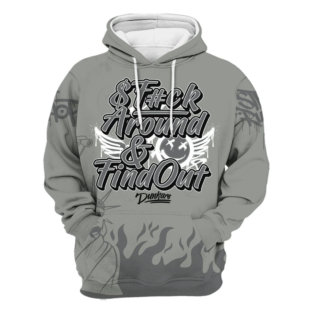 Hoodie To Match Paris Olympics 4s - Graphic Fck Around Find Out All Over Print