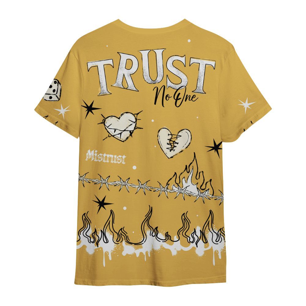 Shirt To Match Retro Light Ginger 14s - Trust No One Snake-Bite Doodle Crayon All Over Print