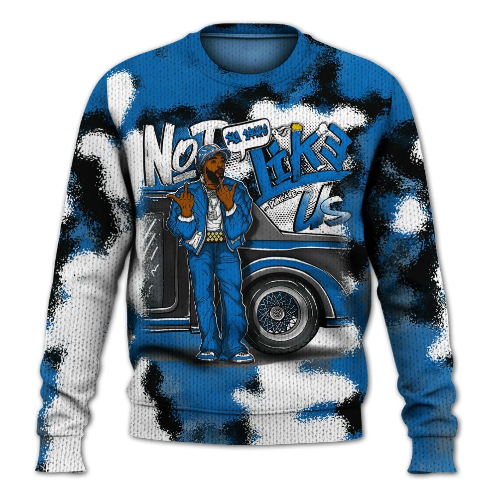 Sweater To Match Blueberry 12s - They Dislike Us Graphic