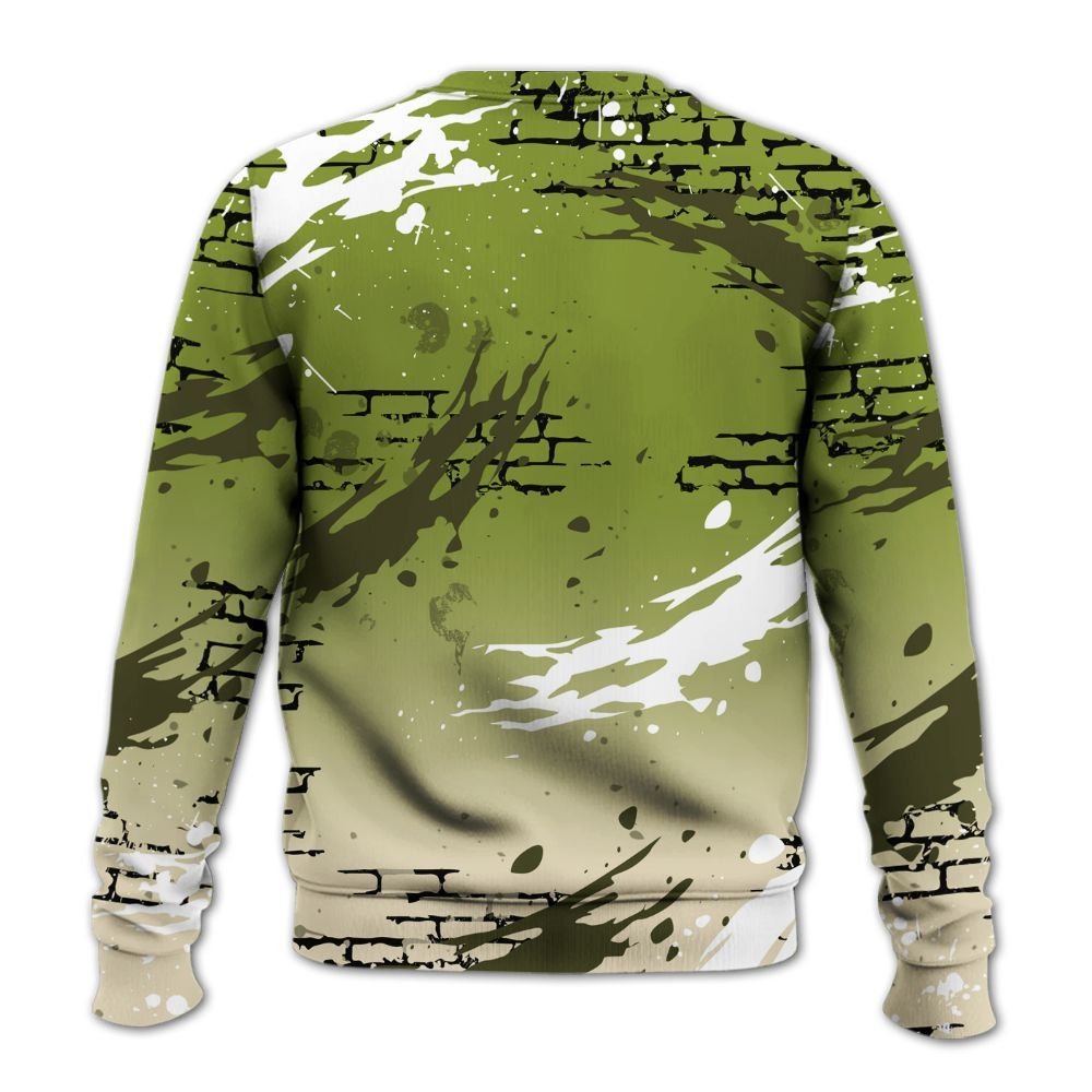 Sweatshirt To Match SB Dunk Low Asparagus - Values Of Loyalty Drip All Over Print