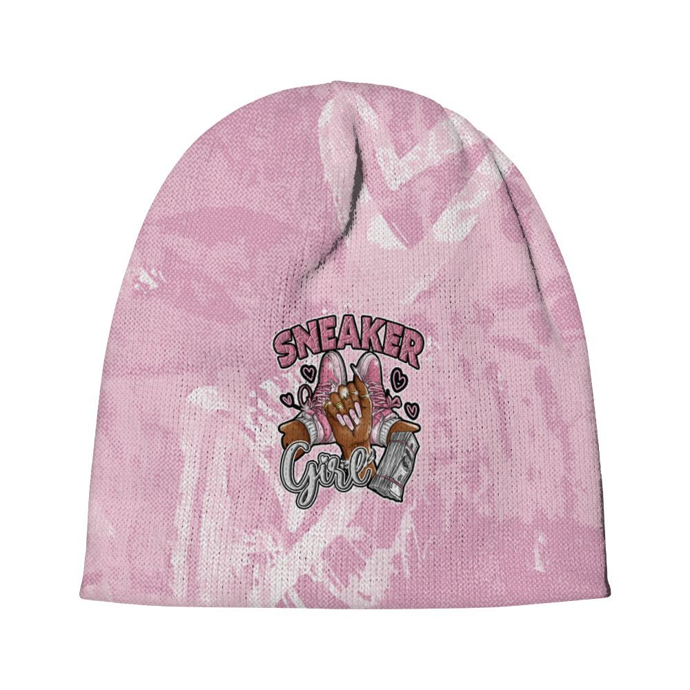 Beanie Hat To Match Orchid 4s - Sneakerz Girlz Heart Grunge Graphic