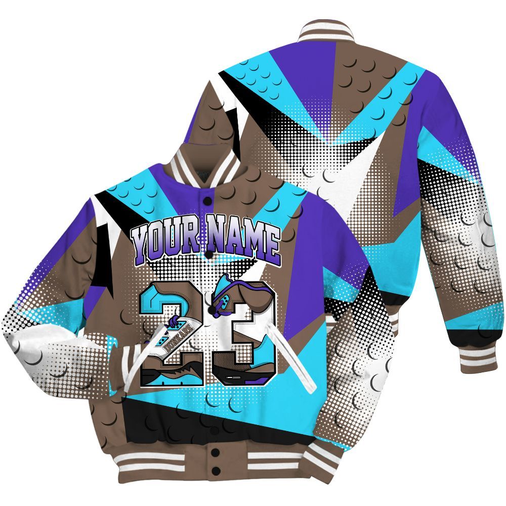 Varsity Jacket To Match Olive Concord 9s Shirt, Poly Custom Name Number 23 5s All Over Print