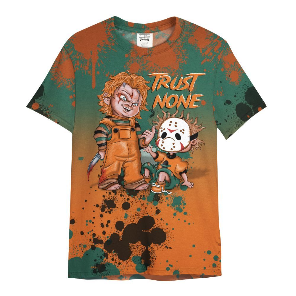 Shirt To Match Dunk Low Ceramic - Trust No One Scary All Over Print