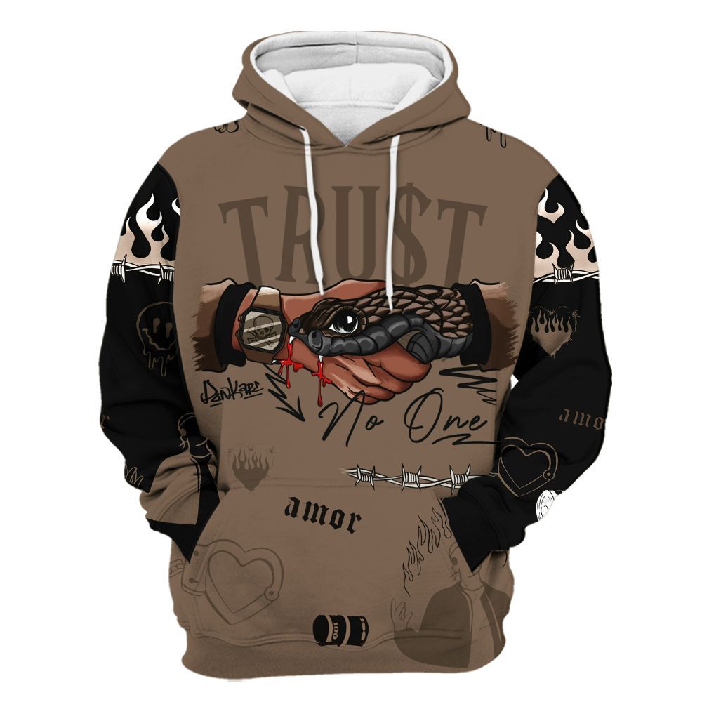 Hoodie To Match Dark Mocha Jack - Snake Trust No One All Over Print