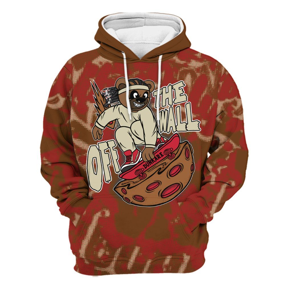 Hoodie To Match Archaeo Brown 5s - Quirky Bear Street All Over Print