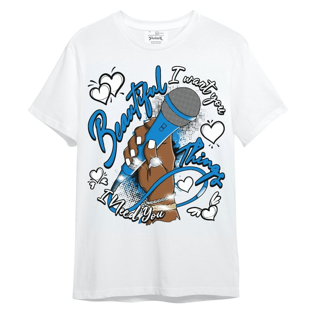Shirt To Match Industrial Blue 4s - Beautiful Things That I've Got Military Blue 4s Unisex Shirt