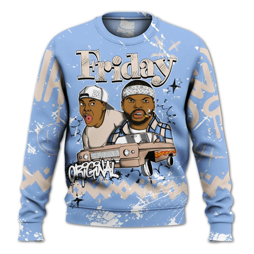 Sweatshirt To Match Air Max 1 Royal Pulse - Friday Sneaker Crayon All Over Print