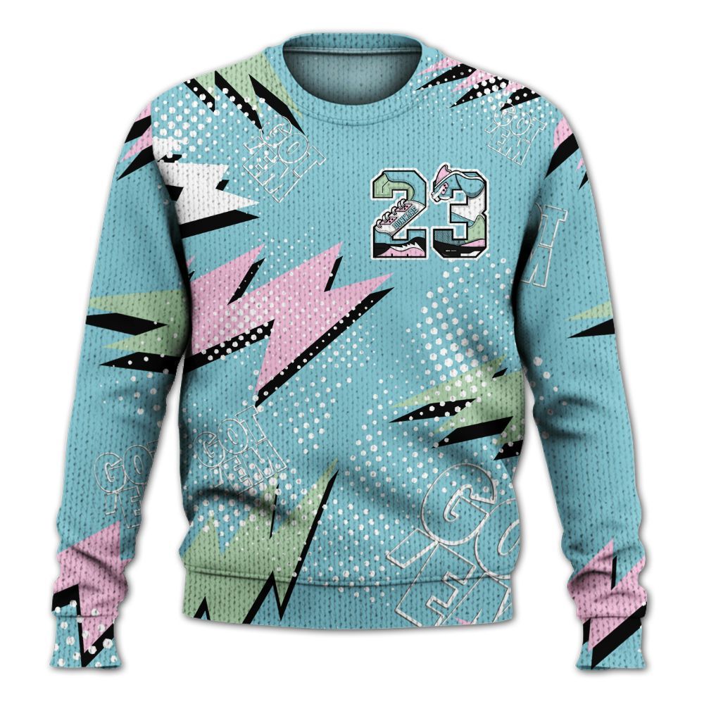 Knitted Sweater To Match SB Dunk Low Visty - Custom Name Number 23 5s