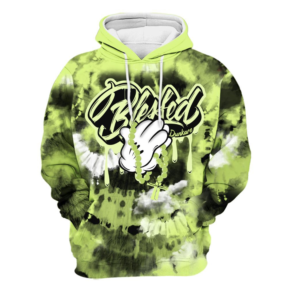 Hoodie To Match Air Max SNDR Volt - God Blessed Tie Dye All Over Print