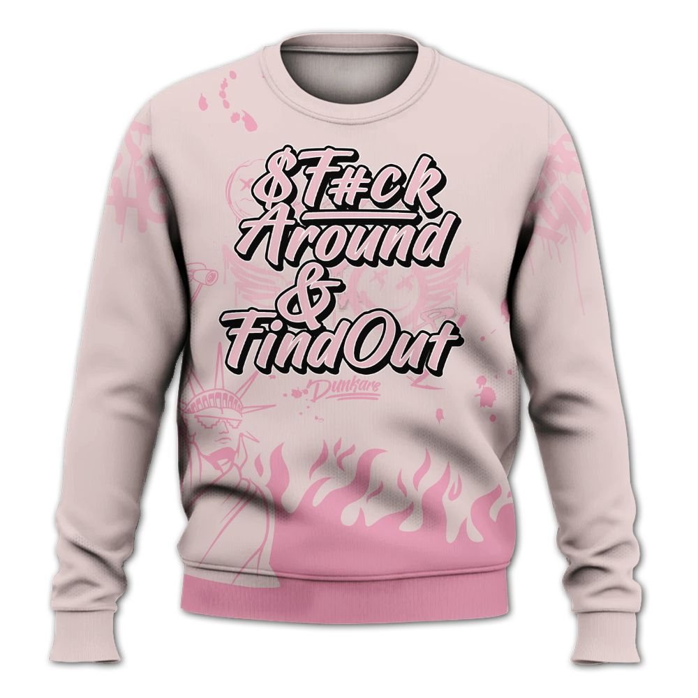Sweatshirt To Match Dunk Low KD 17 Aunt Pearl - Graphic Fck Around Find Out All Over Print
