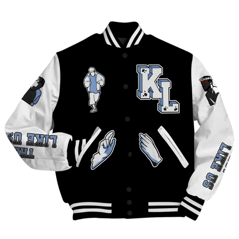 Varsity Jacket To Match Mid Space Jam 1s - Dislike Us Graphic All Over Print