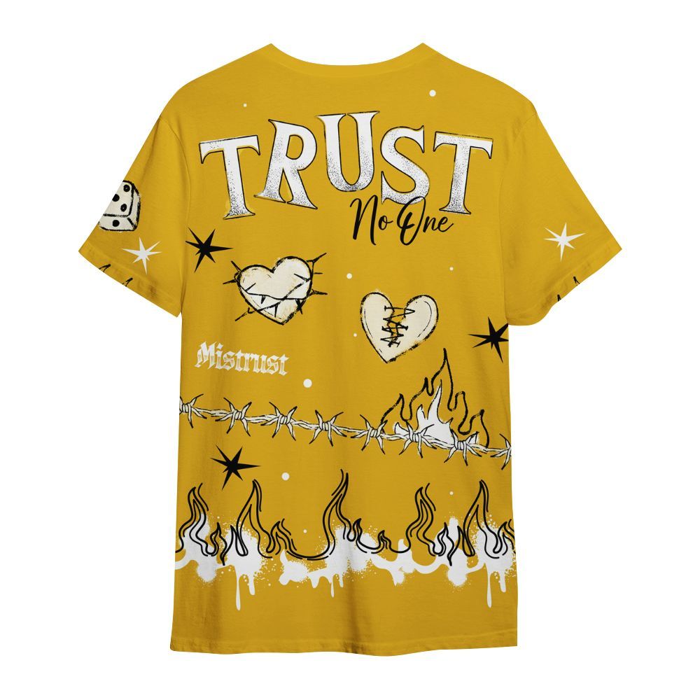 Shirt To Match Vivid Sulfur 4s - Trust No One Snake-Bite Doodle Crayon All Over Print