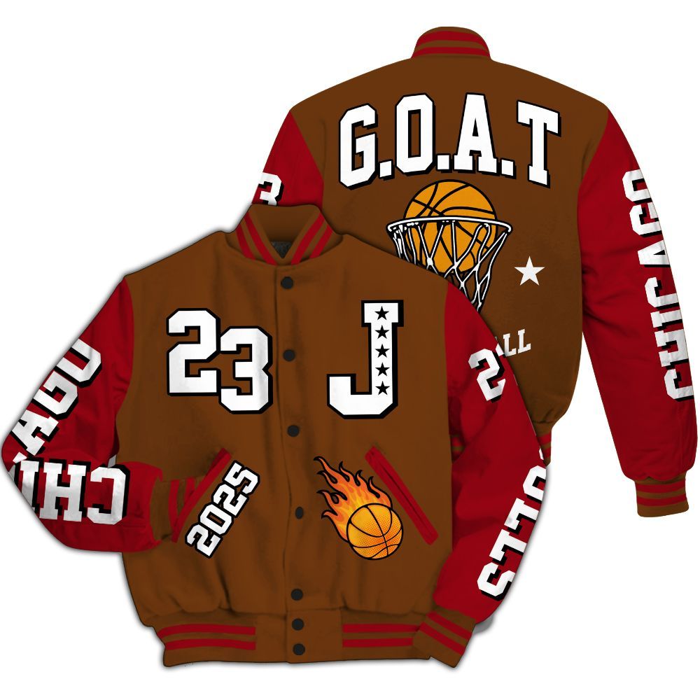 Varsity Jacket To Match Archaeo Brown 5s - Chicago 23 Basketball All Over Print