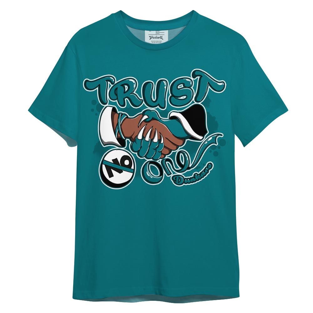 Shirt To Match Oxidized Green 4s - Devil Trust No One Shirt 3D Graphic Outfit 0705 LGH