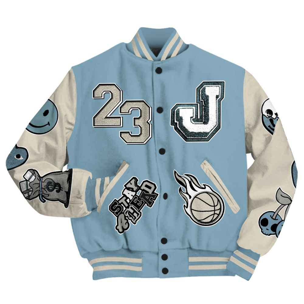 Varsity Jacket To Match Retro SoleFly 13s - Hustles Money Number 23 All Over Print