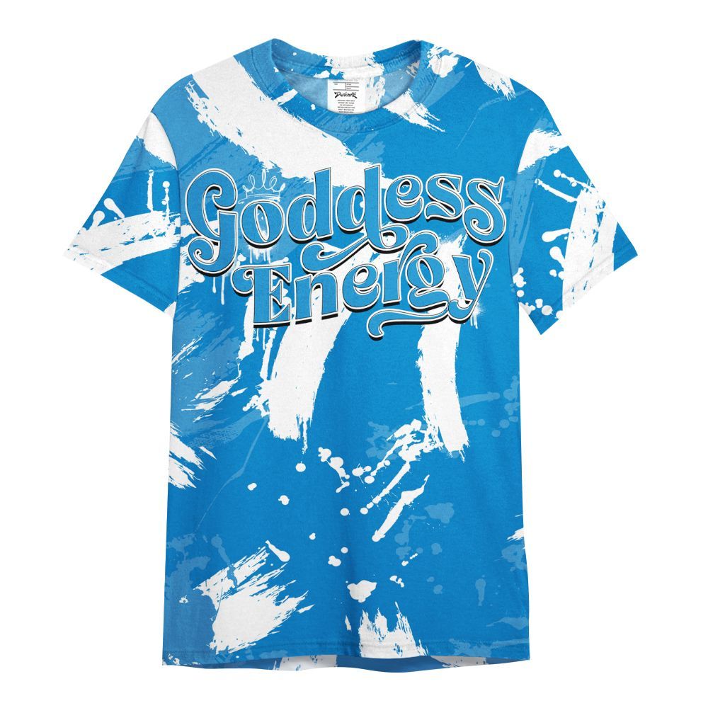 Shirt To Match Industrial Blue 4s - Goddess Energy Retro Military Blue 4s Outfit All Over Print