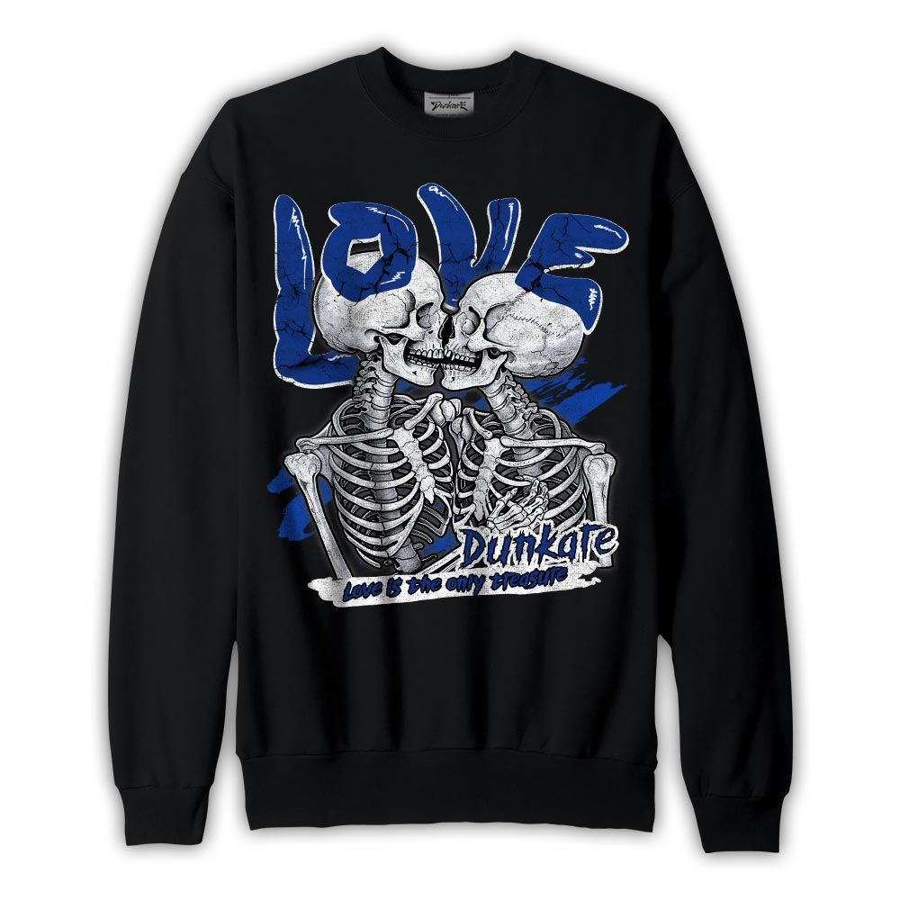 Sweatshirt To match Air Foamposite One Royal Sweatshirt - Skull Love Bear Graphic