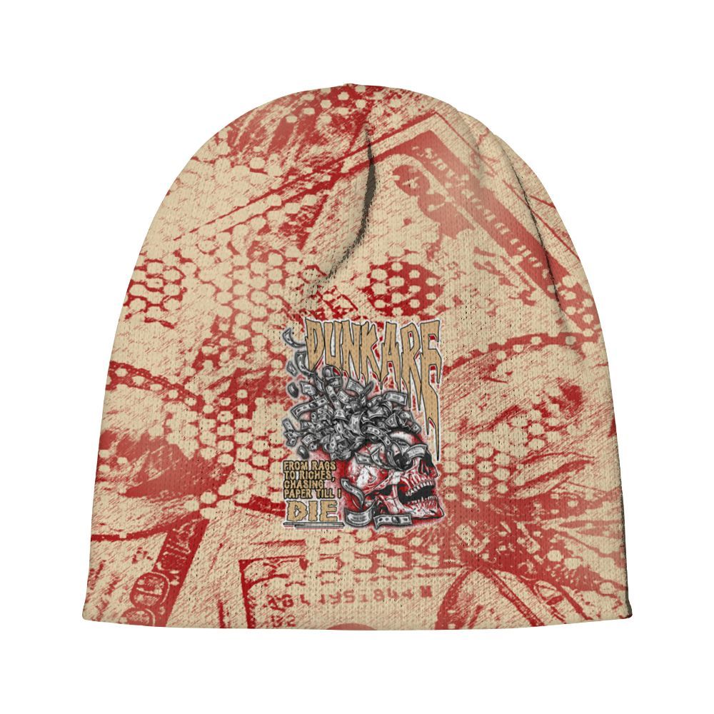 Beanie Hat To Match Dunk Low Strawberry Waffle - From Rags To Riches Graphic
