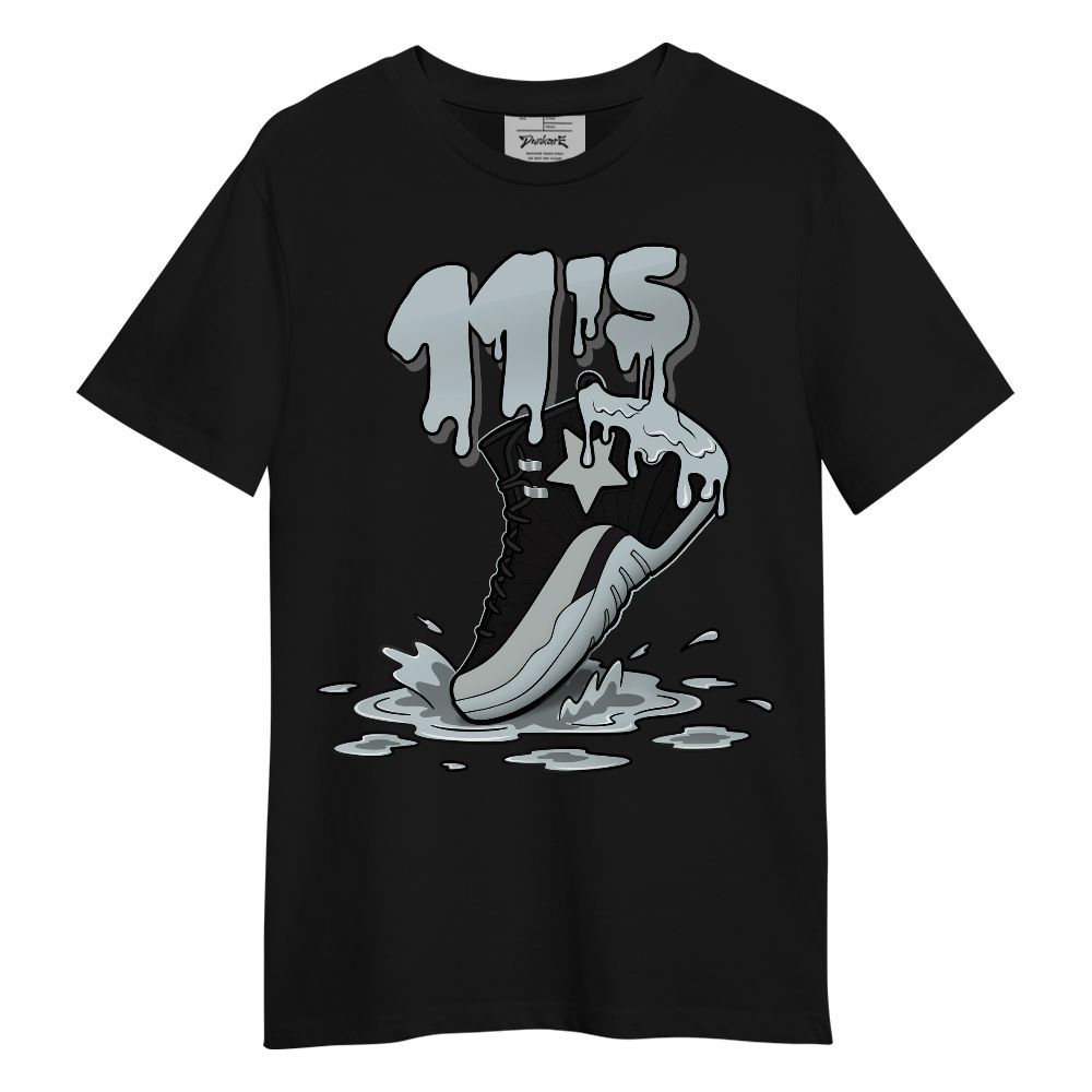 Shirt To Match Black Wolf Grey 12s - JD Sludges Drip Unisex Shirt