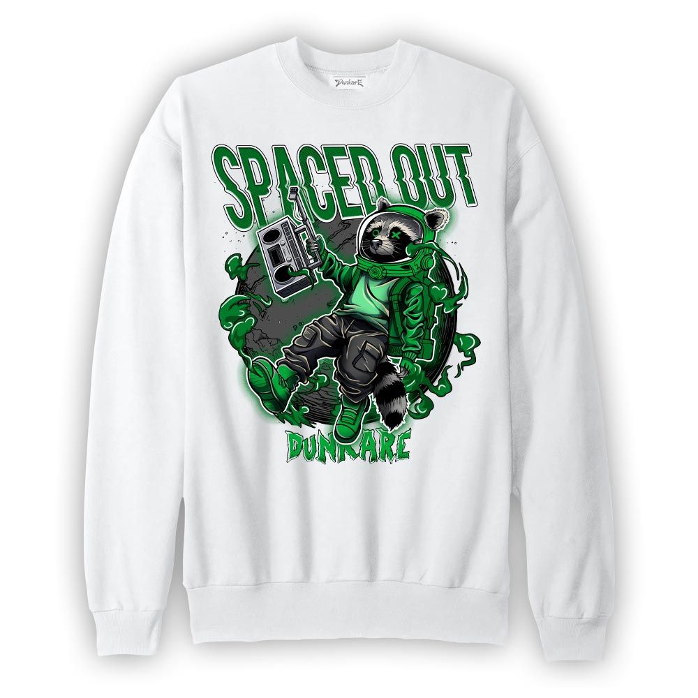 Sweatshirt To match Lucky Green 5s Sweatshirt - Spaced Out Raccoon Graphic 1605 NMP