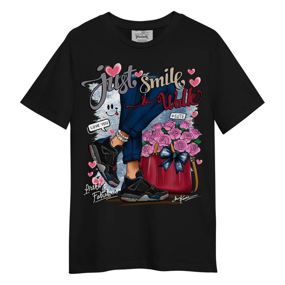 Shirt To Match Rare Air 4s - Just Smile Shoes Walk Graphic