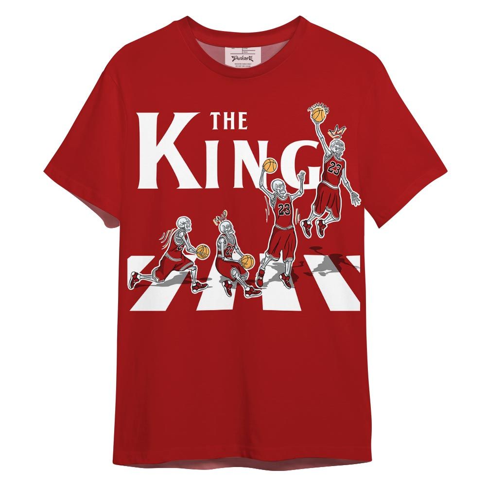 Shirt To Match Red Taxi 12s - The King Basketball Shirt 3D Graphic Outfit 0705 TCD