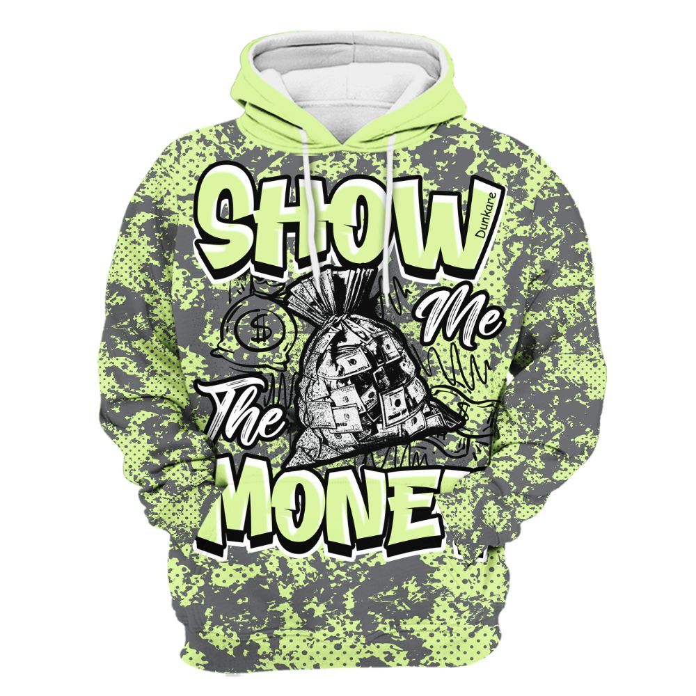Hoodie To Match Smoke Grey Volt TR 1s - Show Me The Money Retro All Over Print