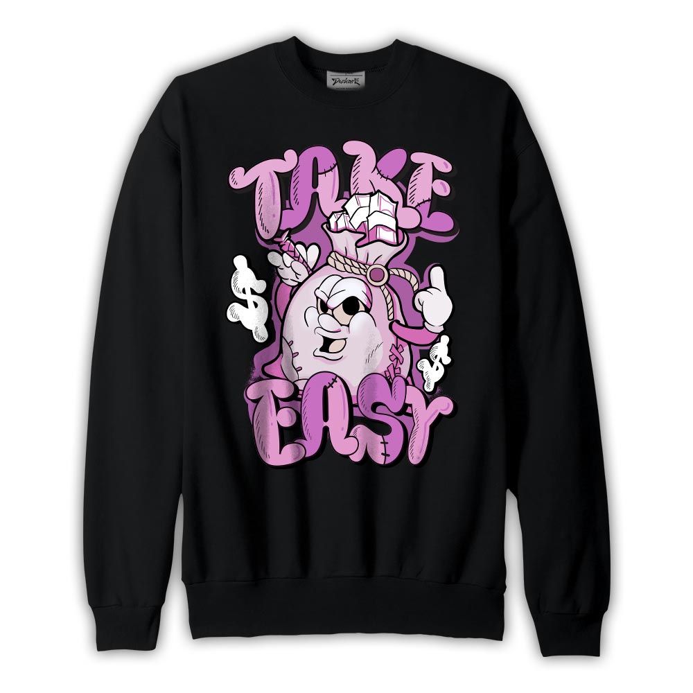 Sweatshirt To match Sweatshirt Take Easy, Hyper Violet 4s Sweatshirt To Match Sneaker 2404 PAT