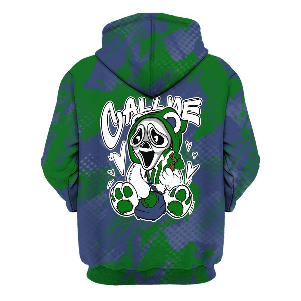 Hoodie To Match Midnight Navy 13s - Call Me Bear Abstract Halftone All Over Print