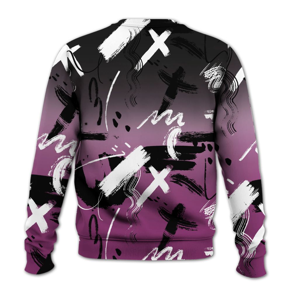 Sweatshirt To Match Air Max Sunder Gore Tex Bold Berry - Money Hustle Grind Pray All Over Print