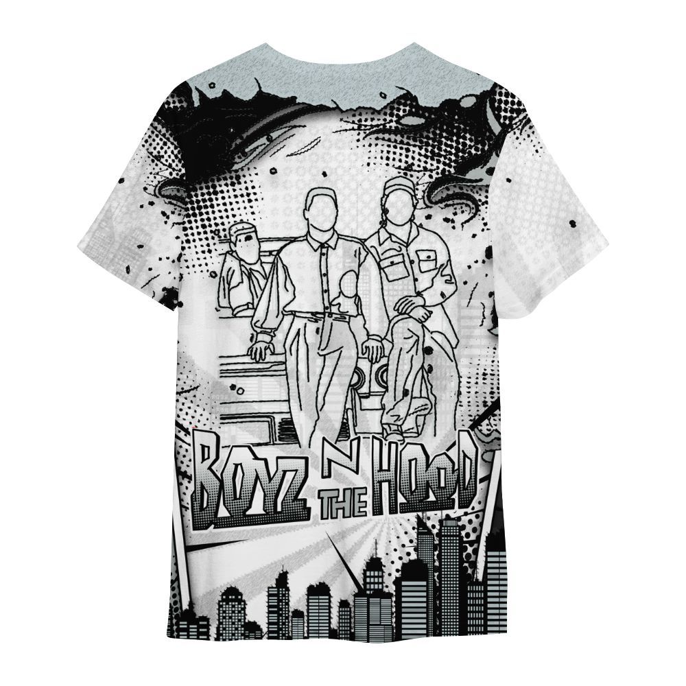 Shirt To Match Black Wolf Grey 12s - Movie BoyzZ The Hood All Over Print