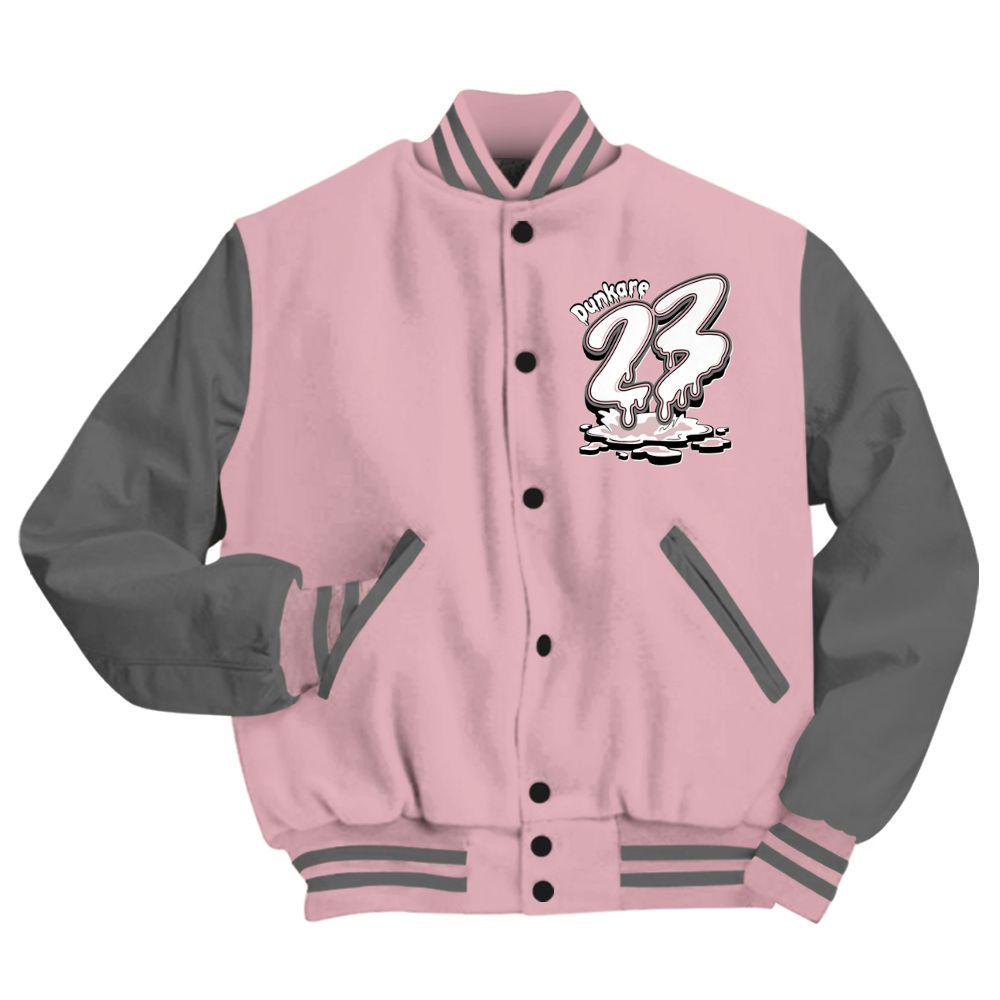 Varsity Jacket To Match Air Max DN Pink Foam - Custom Name 23 Drip All Over Print