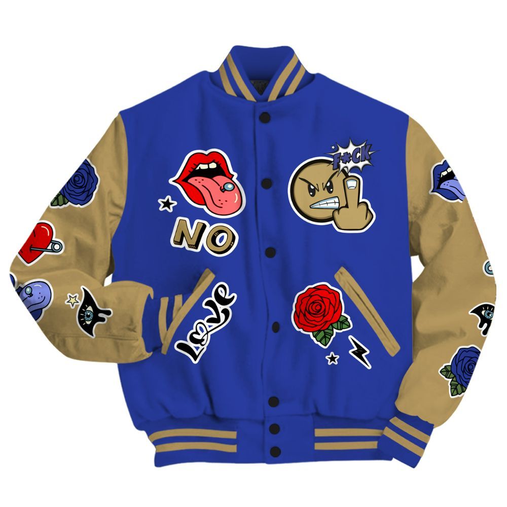 Varsity Jacket To Match Air 180 Concord - FK Around Find Out All Over Print