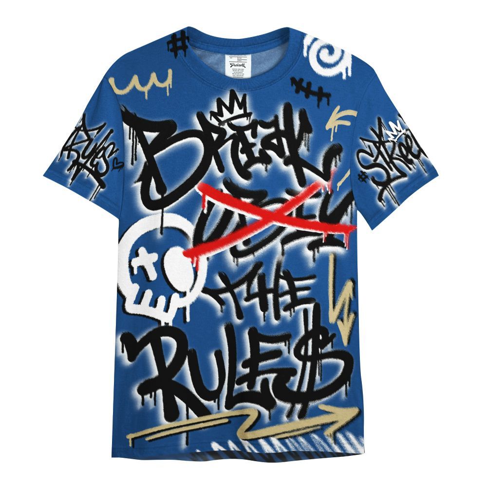 Shirt To Match Air Ship Royal Blue - Break Rules Streetwear All Over Print
