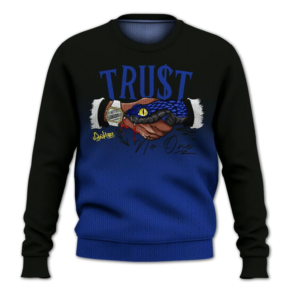 Knitted Sweater To Match Laney 14s - Snake Trust No One Drip