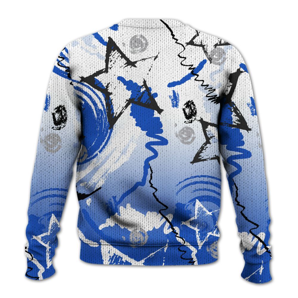 Knitted Sweater To Match Retro Stealth 5s - Grind Shine Later Drip