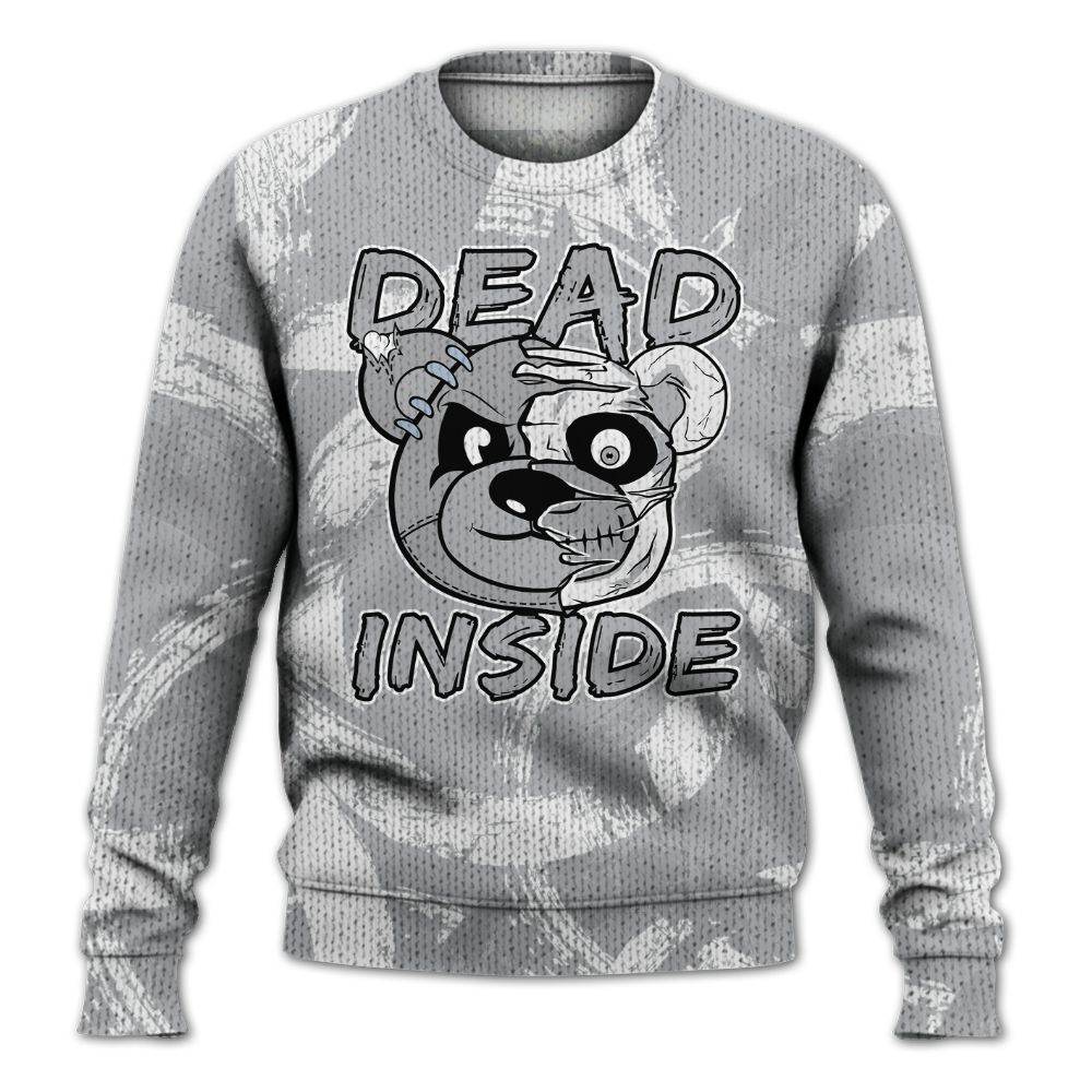 Knitted Sweater To Match Low OG Wolf Grey 1s - Lifeless Bear Circle Slpash
