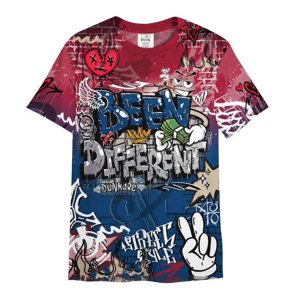 Shirt To Match Rare Air 4s - Been Dif2erent Drip Graffiti All Over Print