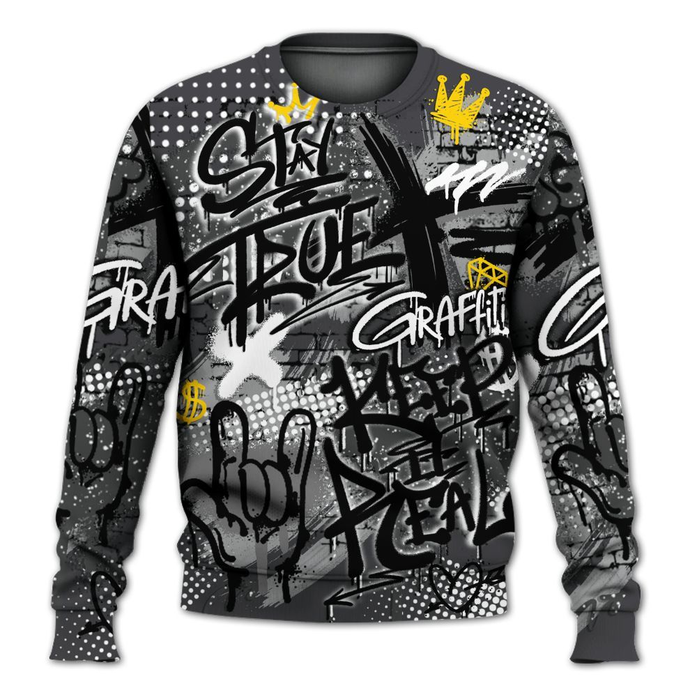 Sweatshirt To Match Fear 4s - True It Real Graffiti Streetwear All Over Print